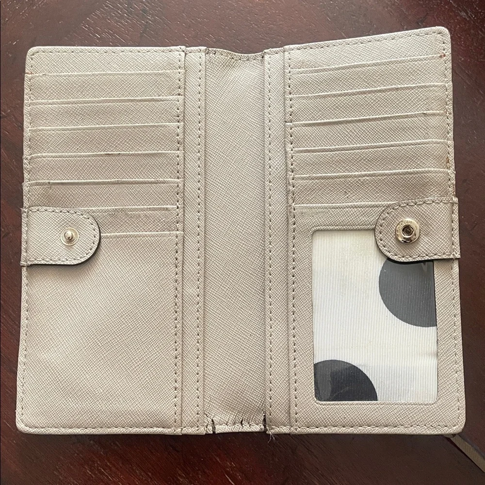 Kate Spade Beige Leather Wallet - Picture 2 of 7